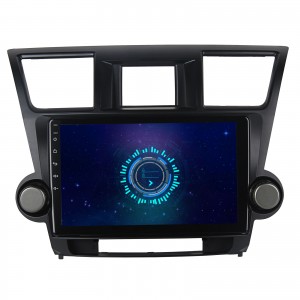 SYGAV 10,2″ Андроид стерео радио за автомобил за 2008-2014 Toyota Highlander без фабричка навигација без OEM JBL засилувач / безжичен CarPlay WiFi Bluetooth