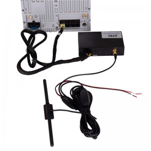 جهاز استقبال التلفزيون الرقمي SYGAV Car TV Tuner ATSC مع هوائي للولايات المتحدة CA MEX
