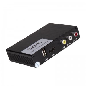 SYGAV Car TV Tuner DVB-T2 Digital TV Receiver With dual antenna for Europe or Russia