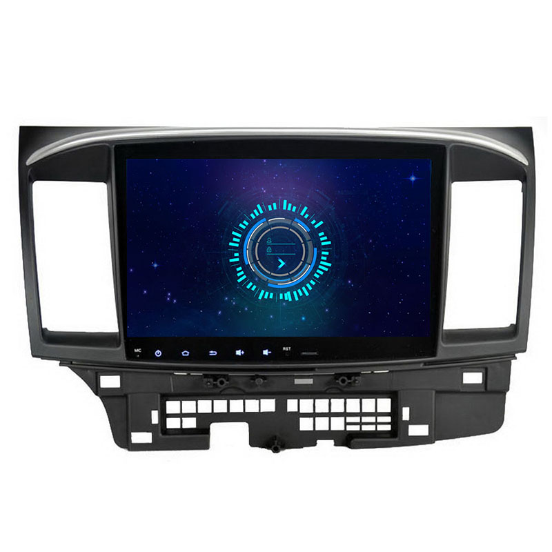 SYGAV אנדרואיד רדיו סטריאו לרכב עבור 2008-2013 Mitsubishi Lancer EVO X Ralliart עם מערכת OEM Rockford Fosgate 10.1 HD מסך מגע GPS ניווט אלחוטי CarPlay WiFi Bluetooth 5.0 תמונה מוצגת